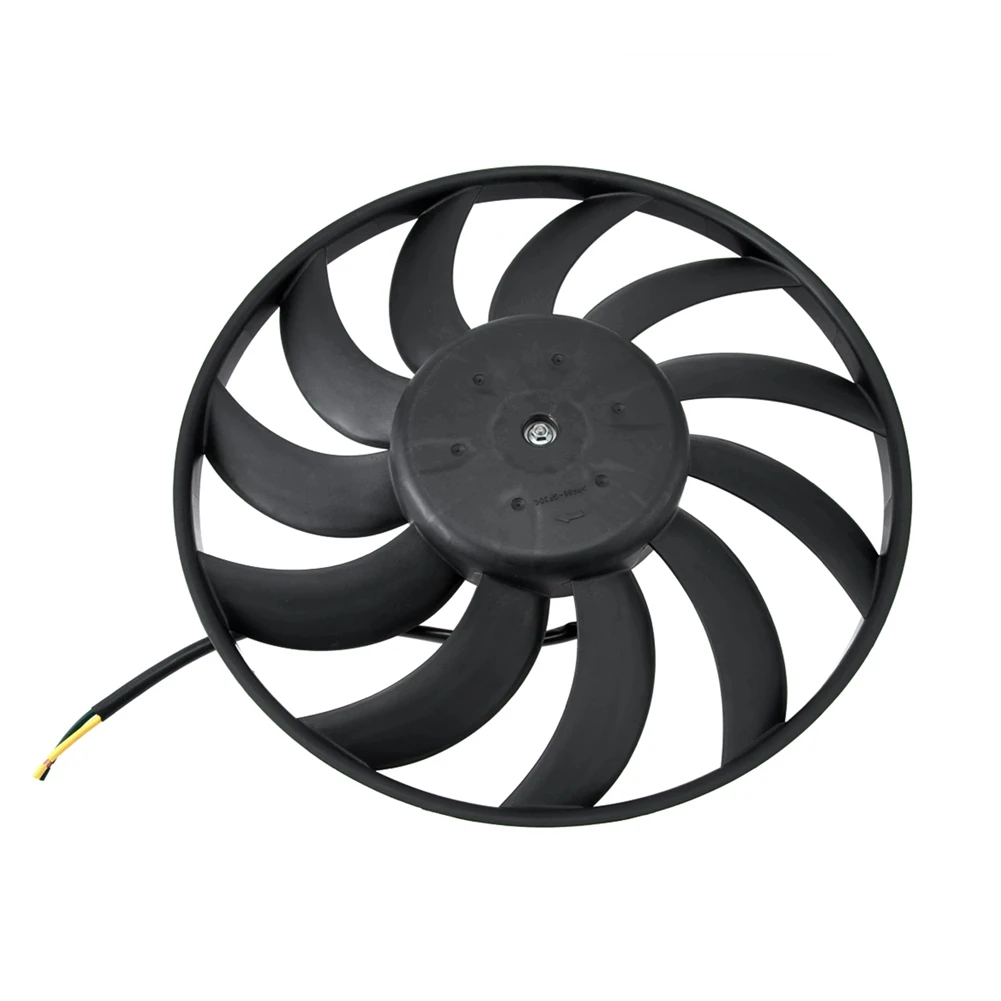 Left Big Auxiliary Radiator Cooling Fan Assembly for 3.0L 3.2L A6 C6 2005-2011 A4 B6 B7 2001-2008 4F0959455