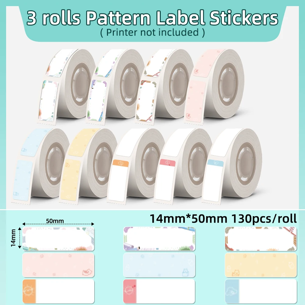 3 rolls Phomemo Q30 Q31 Label Paper sticker paper Waterproof Anti-Oil Tear-Resistant Price Tag Scratch-Resistant Label Paper