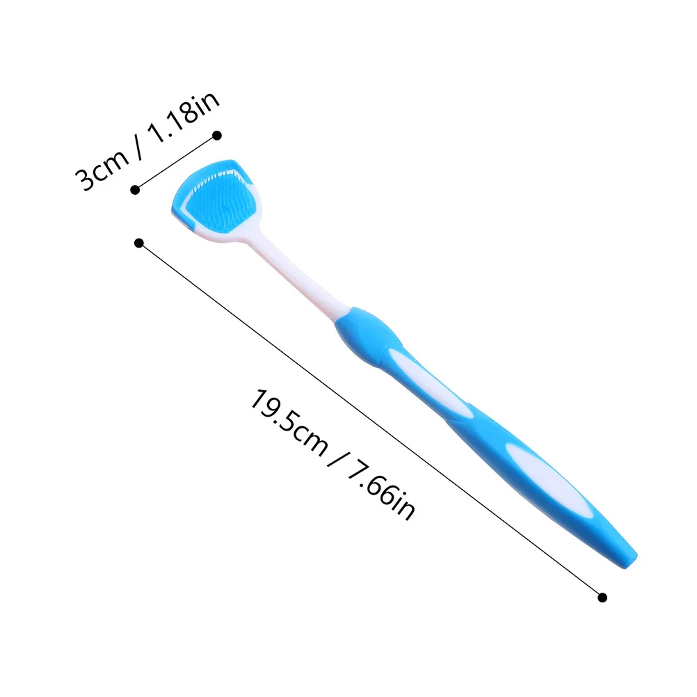 2 قطعة مكشطة اللسان للبالغين مريح اضافية أوسع رأس فرشاة السلس دائم خفيفة الوزن المحمولة اللسان الأنظف أدوات طب الأسنان #3