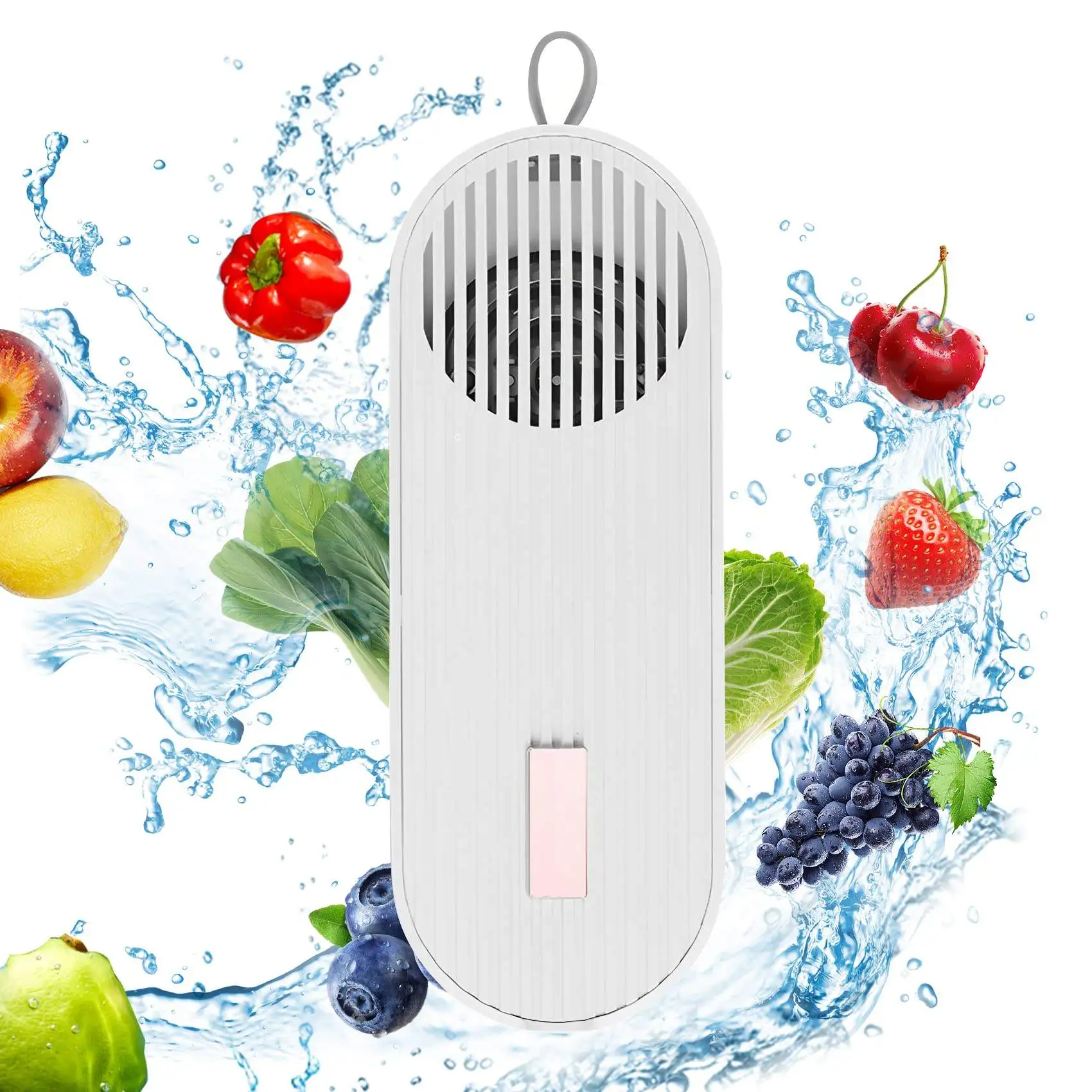 Fruit and Vegetable Washing Machine Type-c Charging Method Cordless Working Ultrasonic Fruit Cleaner Device