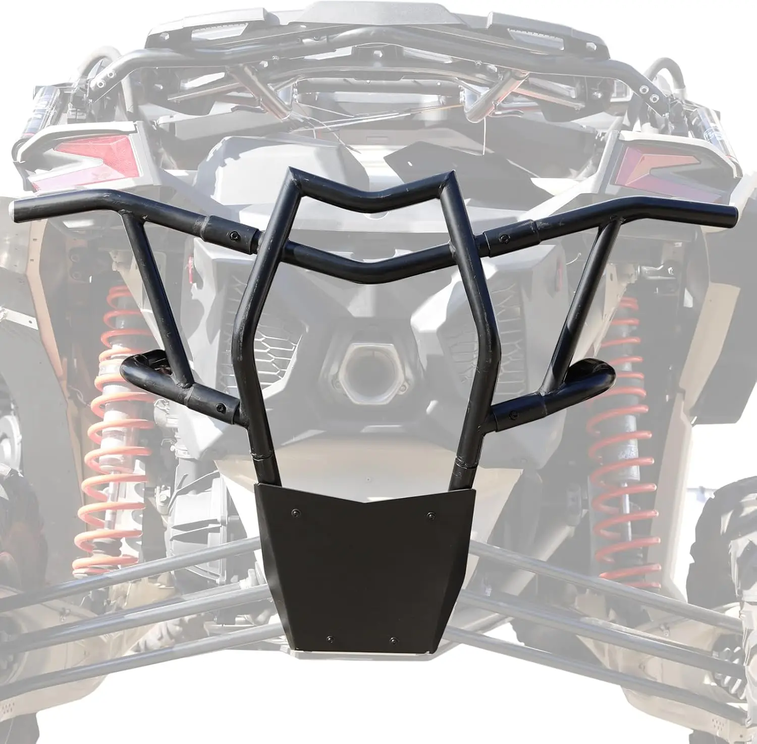 Rear Bumper for 2017-2025 Can-Am Maverick X3 Max Turbo R RR, Heavy Duty Prerunner Bar, Black