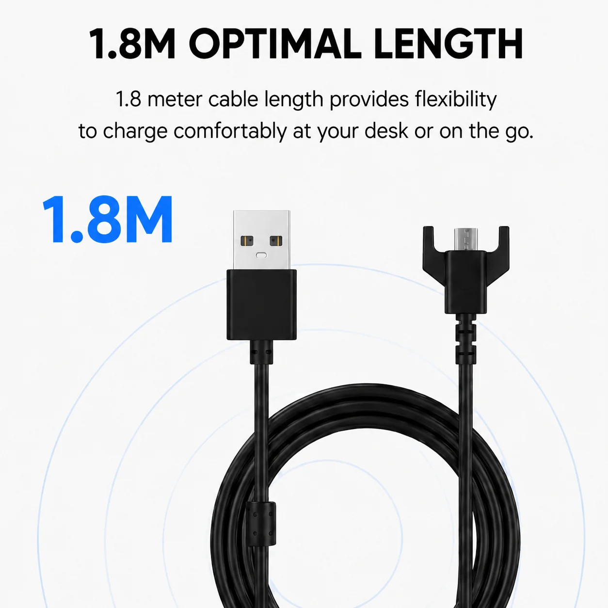 USB to Fast Charging Universal Mouse Power Cord  for Logitech G PRO Wireless G PRO X SUPERLIGHT G900 G903 G403 G703 Gaming Mouse