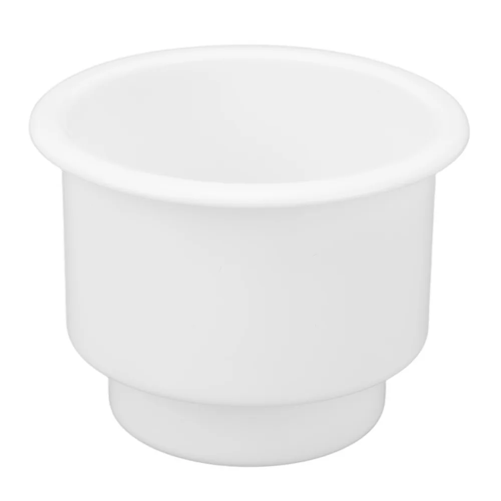 

Easy Clean Black Cup Holder White Drain Hole Recessed Drink Holder Smooth Surface Drink Holder Car Accessories