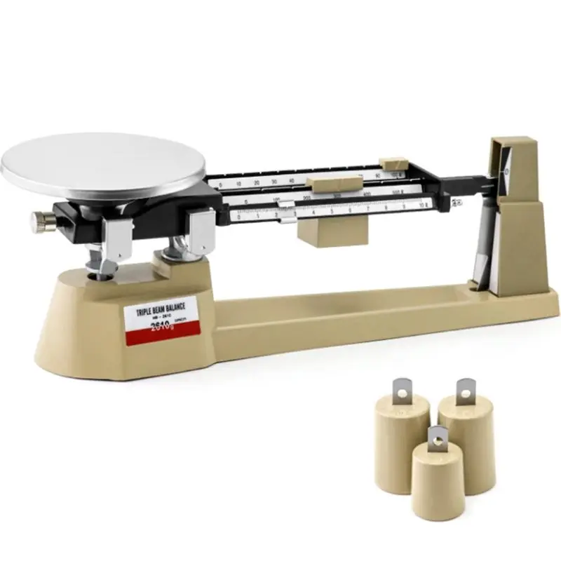 

Mechanical Balance, 2610G/0.1G Lab Analytical Weight Set, Triple Scale With Zero Adjustment Knob, No Need Battery