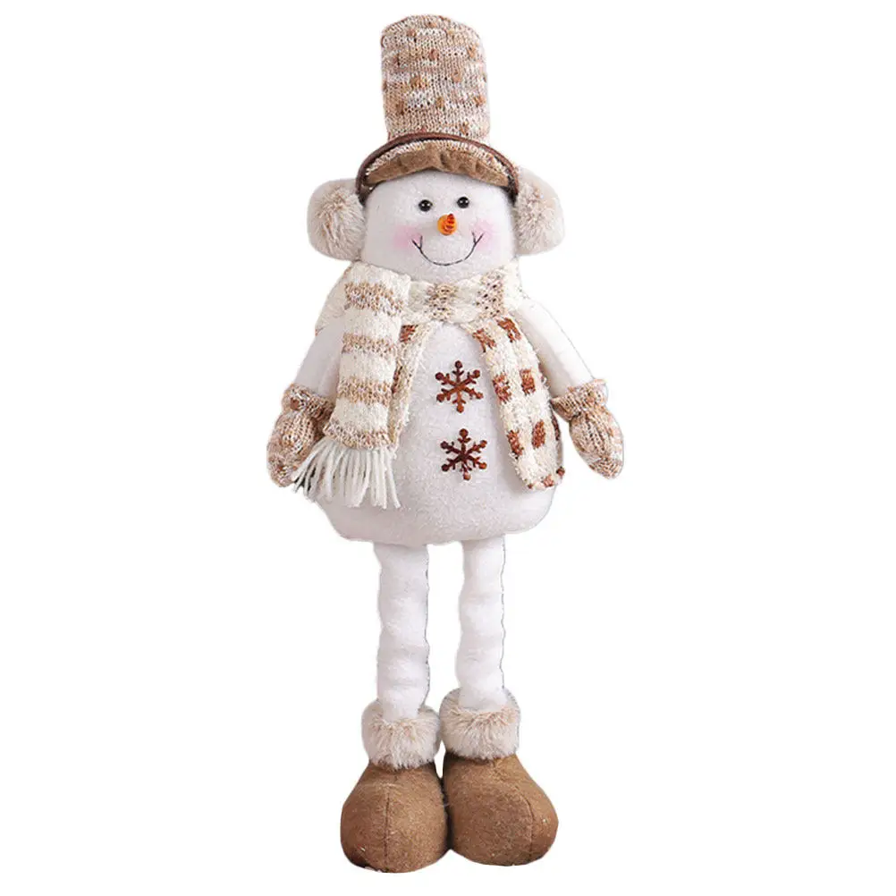 

Christmas Hat Snowman Decoration Creative Stretchable Xmas Scene Prop Soft Desktop Ornament for Home Bar Shop Holiday Decoration
