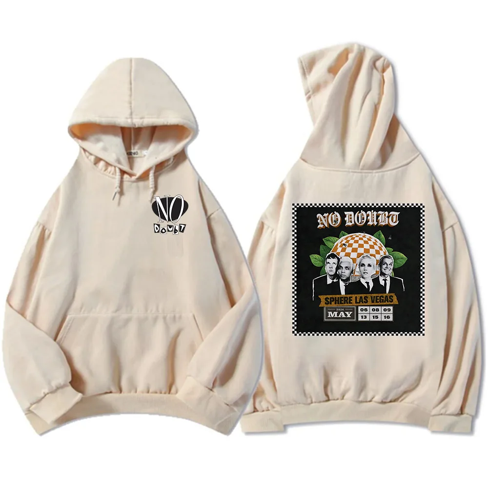 لا شك المجال لاس فيغاس هوديس الرجال النساء ملابس طويلة الأكمام عادية قمصان سويت شيرت بقلنسوة الجرافيك سوداديراس الشارع نمط هودي #4