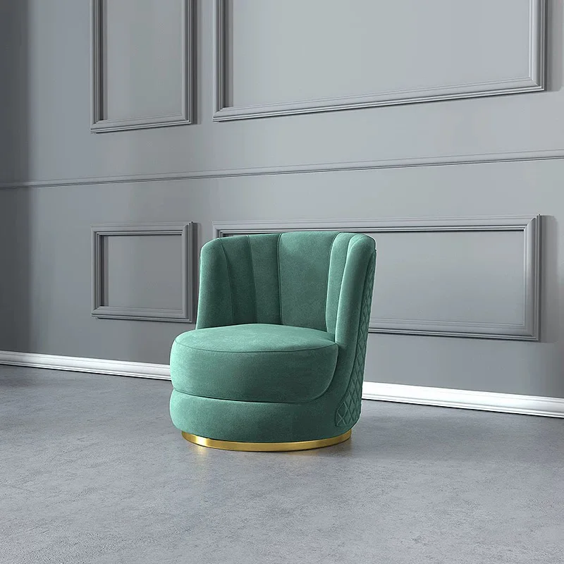 xx-Luxury Living Chairs Living Room Furniture Fabric Armchair Modern Velvet High Wingback Accent Leisure Chair&