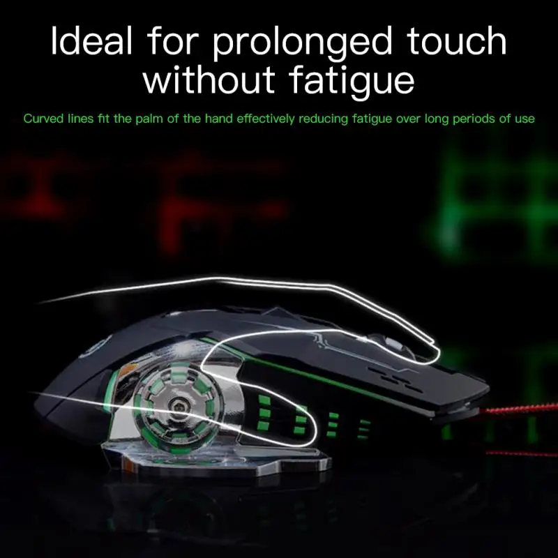 RYRA Rechargeable Wired / Wireless Mouse Gaming Computer Silent 2.4G Mouse USB E-Sports Backlight PC Gamer Mouse For PC Computer