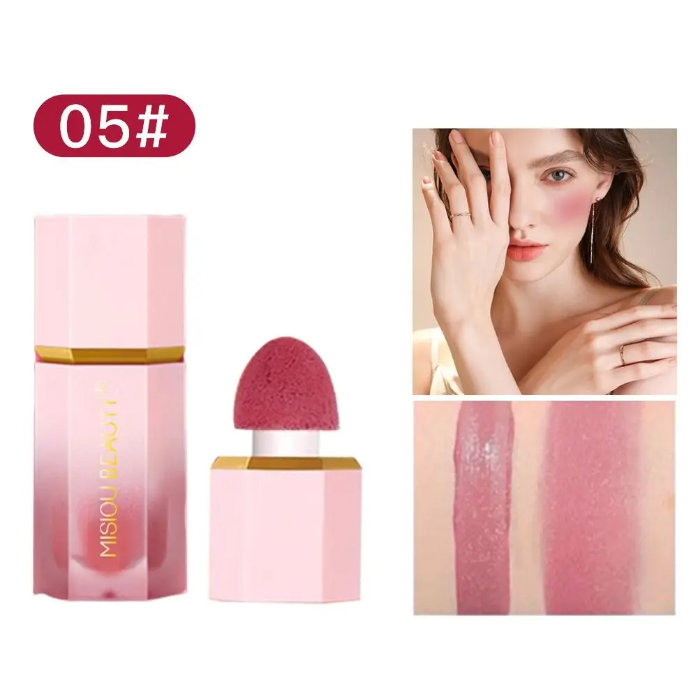 Lip and Cheek Natural Liquid Blush Matte Multi-functional Makeup Pen Highlight Contour Peach Blush Face Shimmer Powder Women