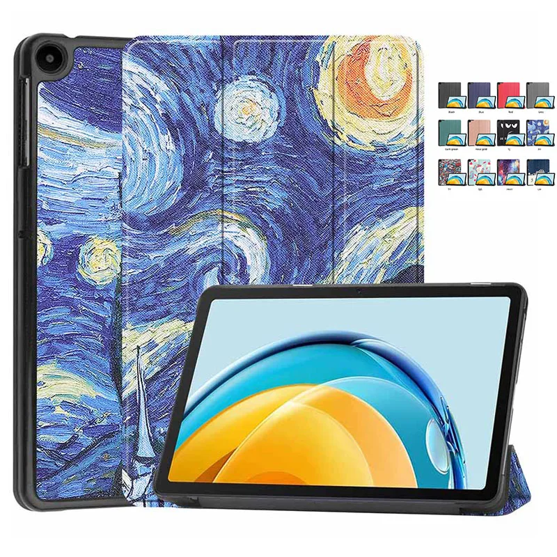 

For Huawei MatePad SE 10.4inch 2022 AGS5-L09 AGS5-W09 PU Leather Trifold Stand Funda Smart Tablet Case