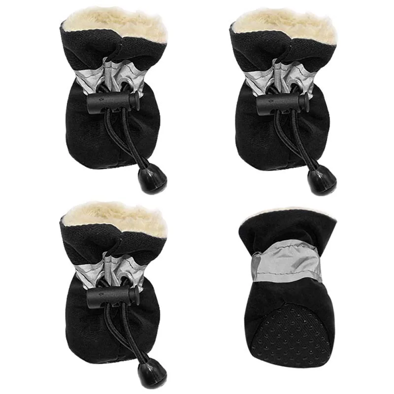 Pet Dogs Winter Shoes Rain Snow Waterproof Booties Socks Rubber Anti-slip Shoes For Small Dog Puppies Footwear Pet Products Cute