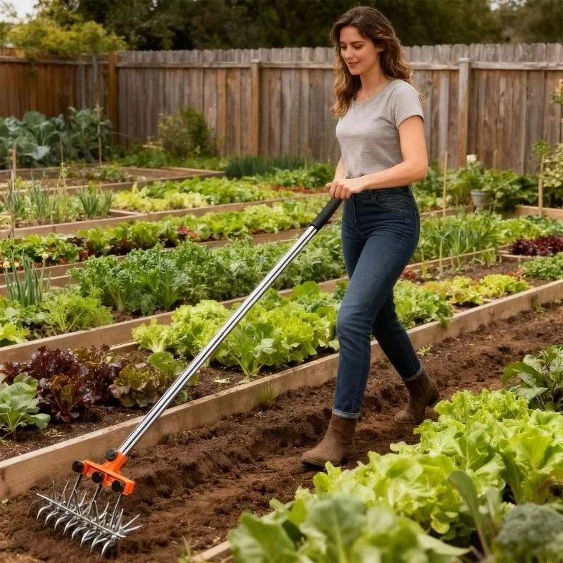 

Y5GD Professional Manual Garden Tiller Reinforced Metal Frame Ergonomic Handling 1 sold
