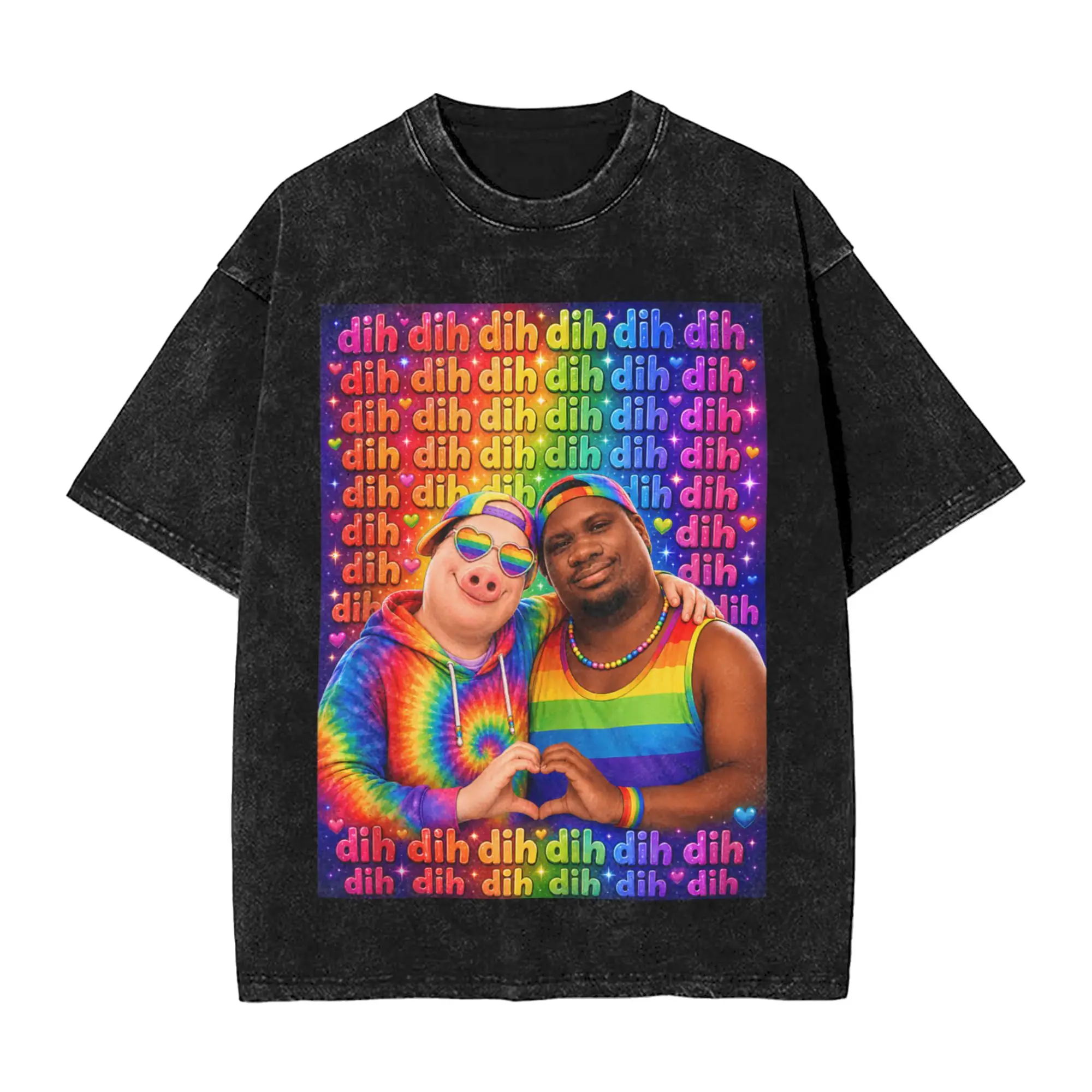 Couple T Shirt John Pork Dequavious Pork Dih Gay Pride Month Brainrot Meme T-Shirts Harajuku Summer Tee Shirt Vintage Print Tops