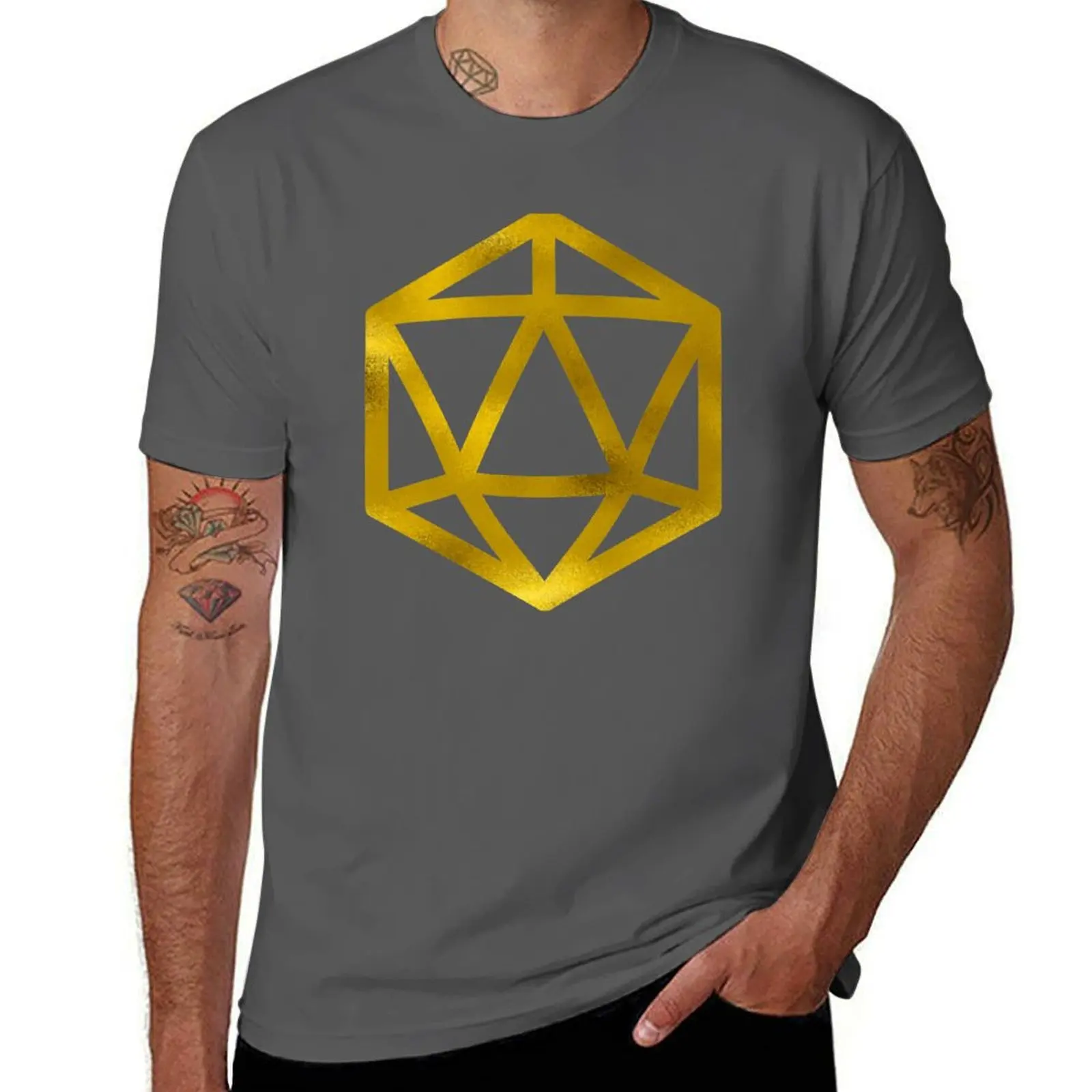 

Gold D20 T-Shirt Breathable Lightweight Summer Top