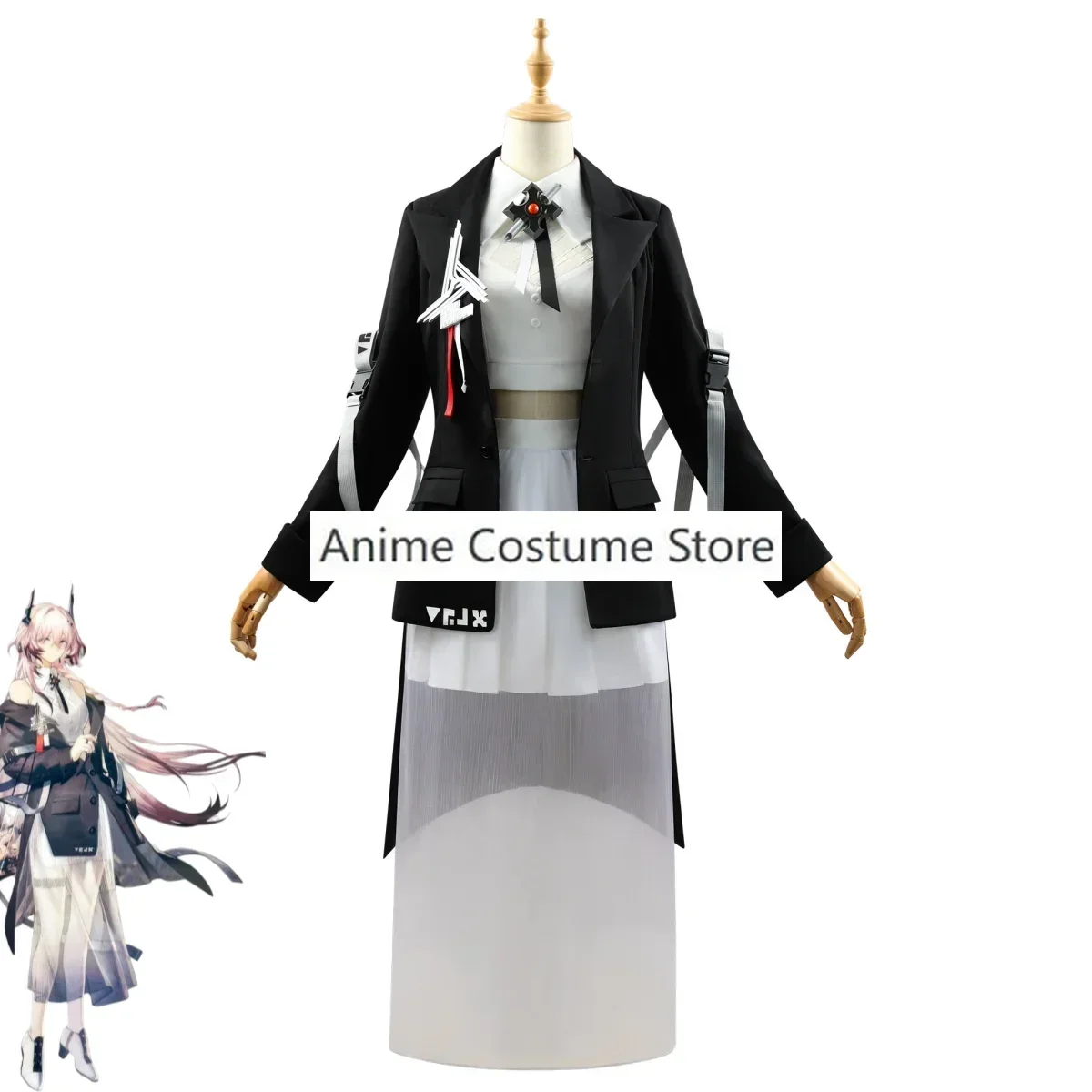 Anime Game Arknights Theresa Civilight Eterna Cosplay Costume Rhodes Island Sarkaz King Coat Skirt Wig Woman Sexy CarnivalSuit