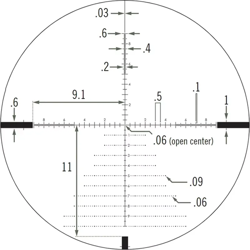 الأصلي V * RT * X البصريات D ** M * NDB * CK التكتيكية 6-24X50 الطائرة البؤرية الأولى (FFP) Riflescopes EBR-2C(MRAD) شبكاني 30 مللي متر نطاق الأنبوب #6