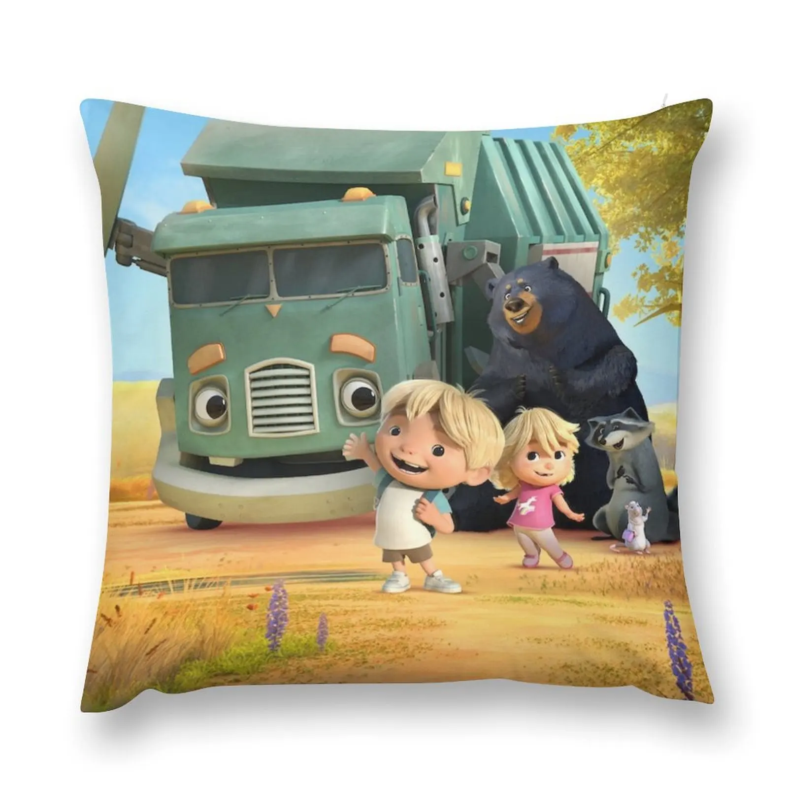 Trash Truck Netflix, Trash Truck, Garbage Truck Kids, I Love Garbage Trucks, Hank And Trash Truck, Truck and Throw Pillow