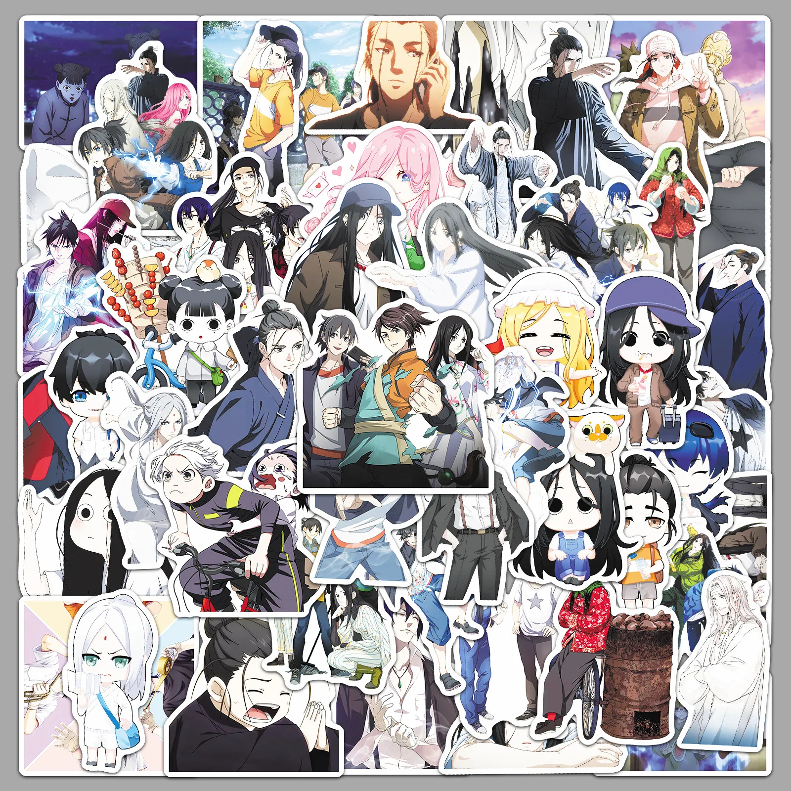 

10/30/51Pcs Hitori No Shita Graffiti Stickers Cartoon New Hot Selling Chinese Comic Decorative Stickers DIY Guitar Skateboard