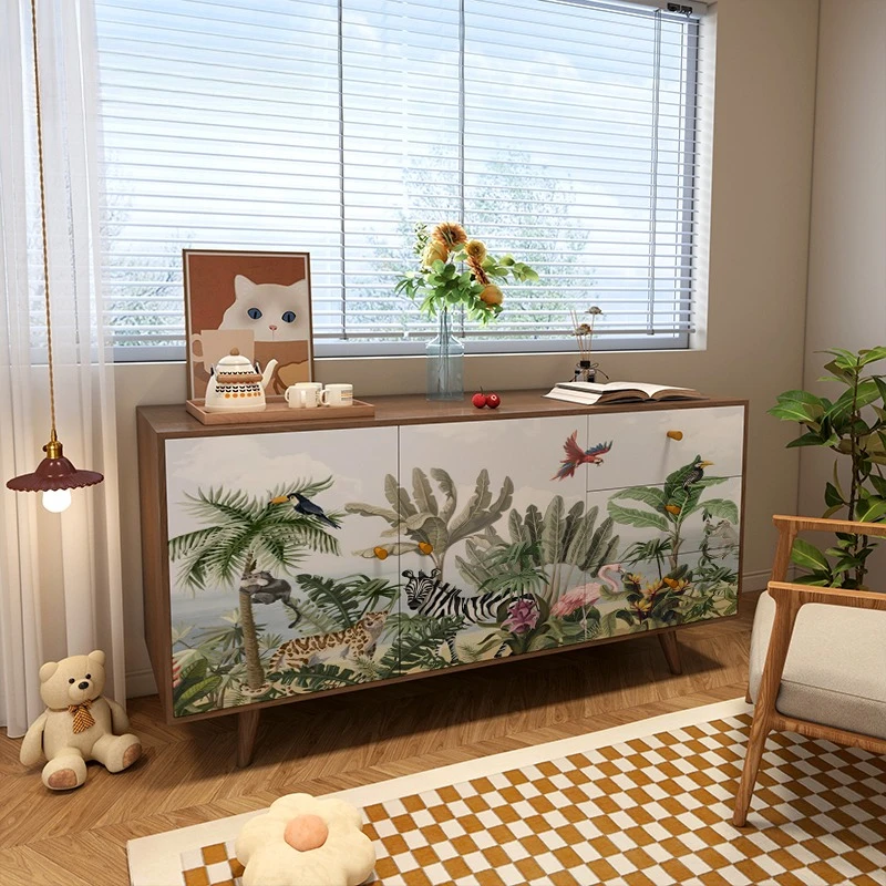 

medieval style bucket cabinet, solid wood dining side cabinet, integrated locker against the wall