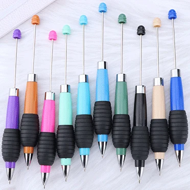 Imagem -04 - Diy Retrátil Beading Pen Criativo Cor Macaron Retrátil Beading Rotativa Caneta Esferográfica Presente 20 Pcs