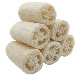 4 sztuk/paczka organiczne luffahs Loofah Spa peeling złuszczający naturalny Luffa żel do mycia ciała gąbka usuwa martwa skóra mydło 4 Cal