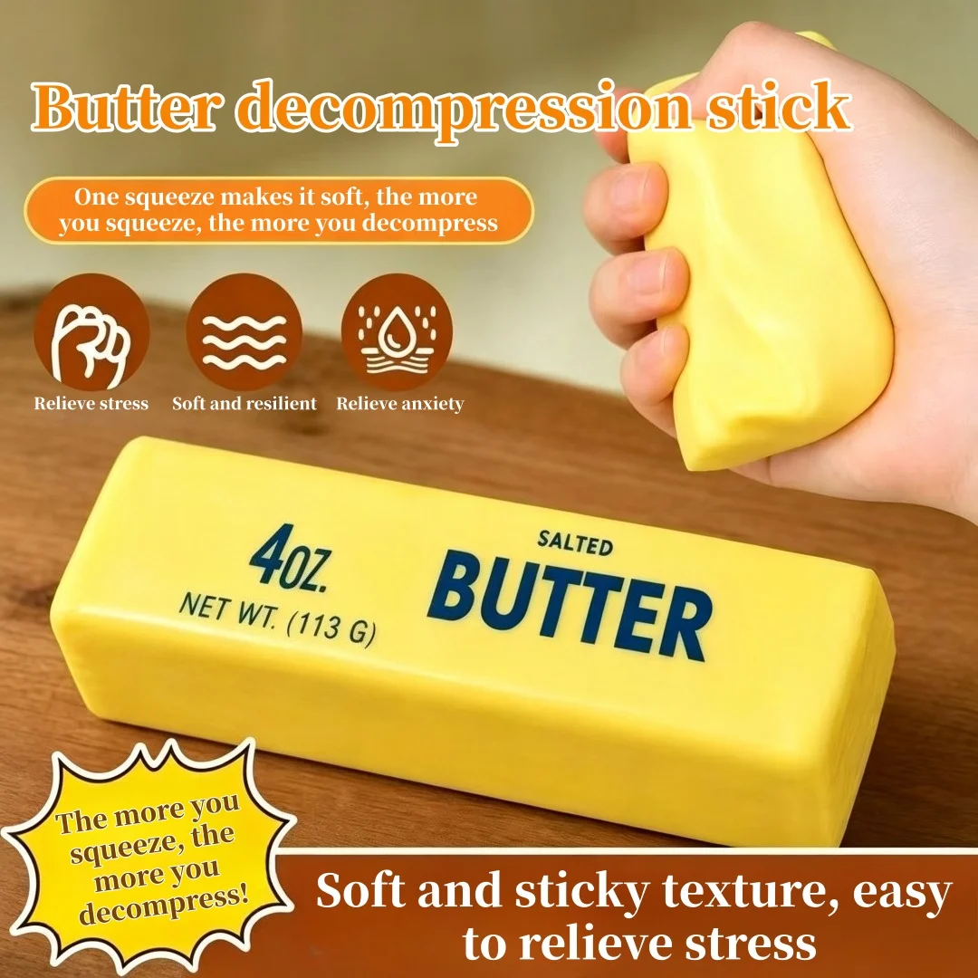 Butter Decompression Stick, Squeeze Toy, Slowly Rising Squeeze Toy, Suitable for Relieving Emotions, Anxiety, and Relaxation