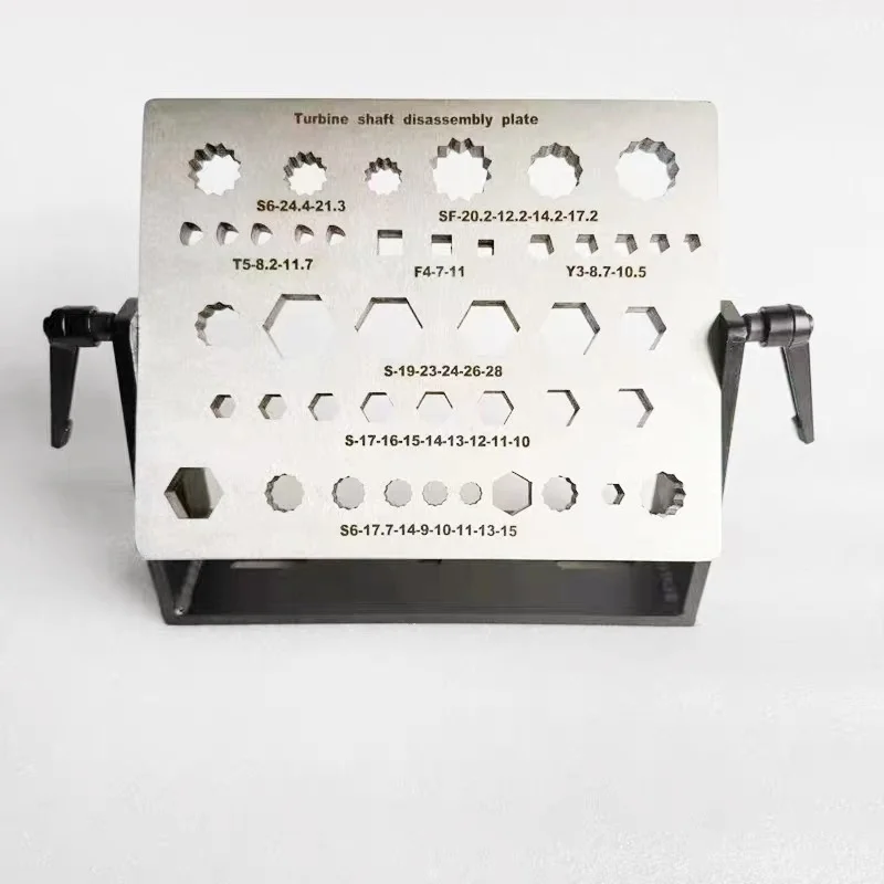 43 in 1 Turbocharger Main Shaft Nut Removal Tool Turbine Shaft Disassembly Plate for Turbo Spindle Nut Disassemble Repair