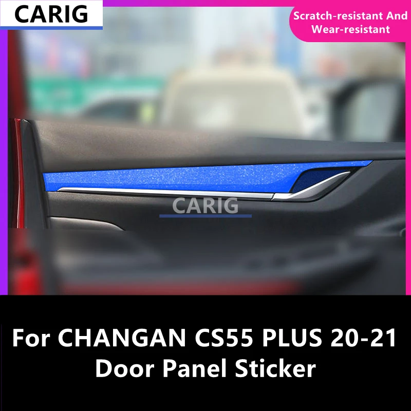 

For CHANGAN CS55 PLUS 20-21 Door Panel Sticker Carbon Fiber Pattern Protective Film Interior Modification Accessories