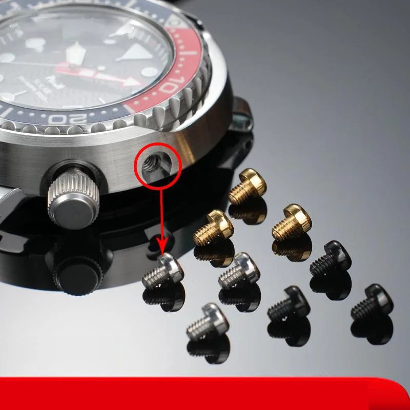Vis d'armure pour SeATM Can Shell, accessoires de montre, vis de cadran de bracelet, SNE497, 498, 499, 518, 533, 535, 537