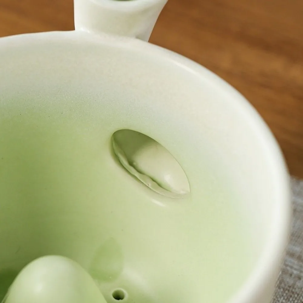 Self-spinning Automatic Fruit Washing Bowl Integrated Drainage Hole Time-Saving Ceramic Berry Washer Large Capacity Quick Drain
