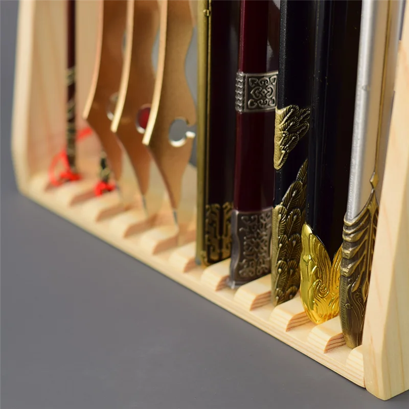 

A51M-Mini Sword Display Stand Weapon Storage Wooden Decorative Stand Crafts Display Stand
