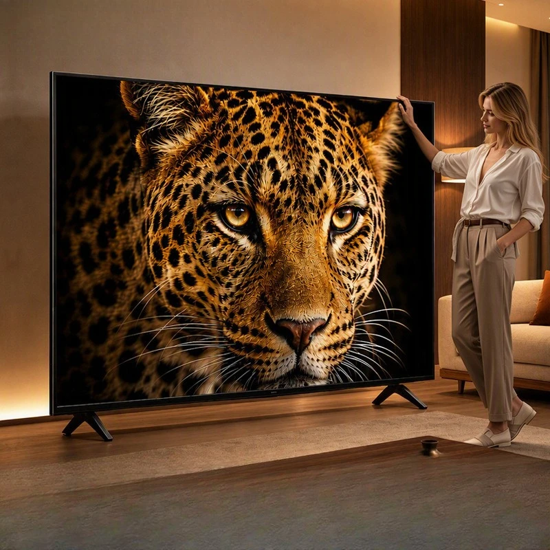 Explosion-proof TV 65/100 inch large screen 4K ultra-clear intelligent network LCD TV metal hotel project