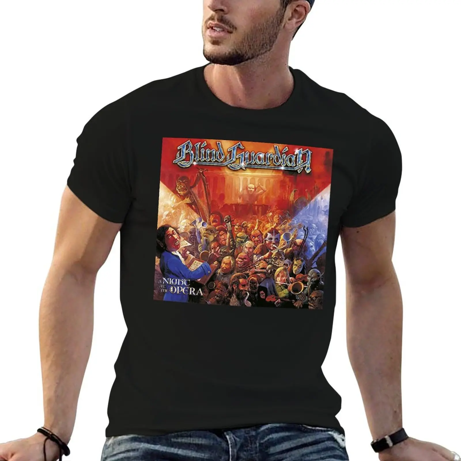 Blind Guardian A Night at the Opera Album 2002 T-Shirt Stretch Fabric Comfort T-Shirt