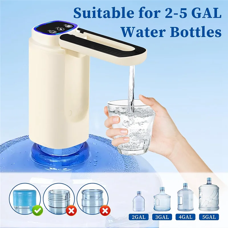 

JY-Water Bottle Pump Automatic Water Dispenser Type-C Charging Portable Electric Water Dispenser Pump