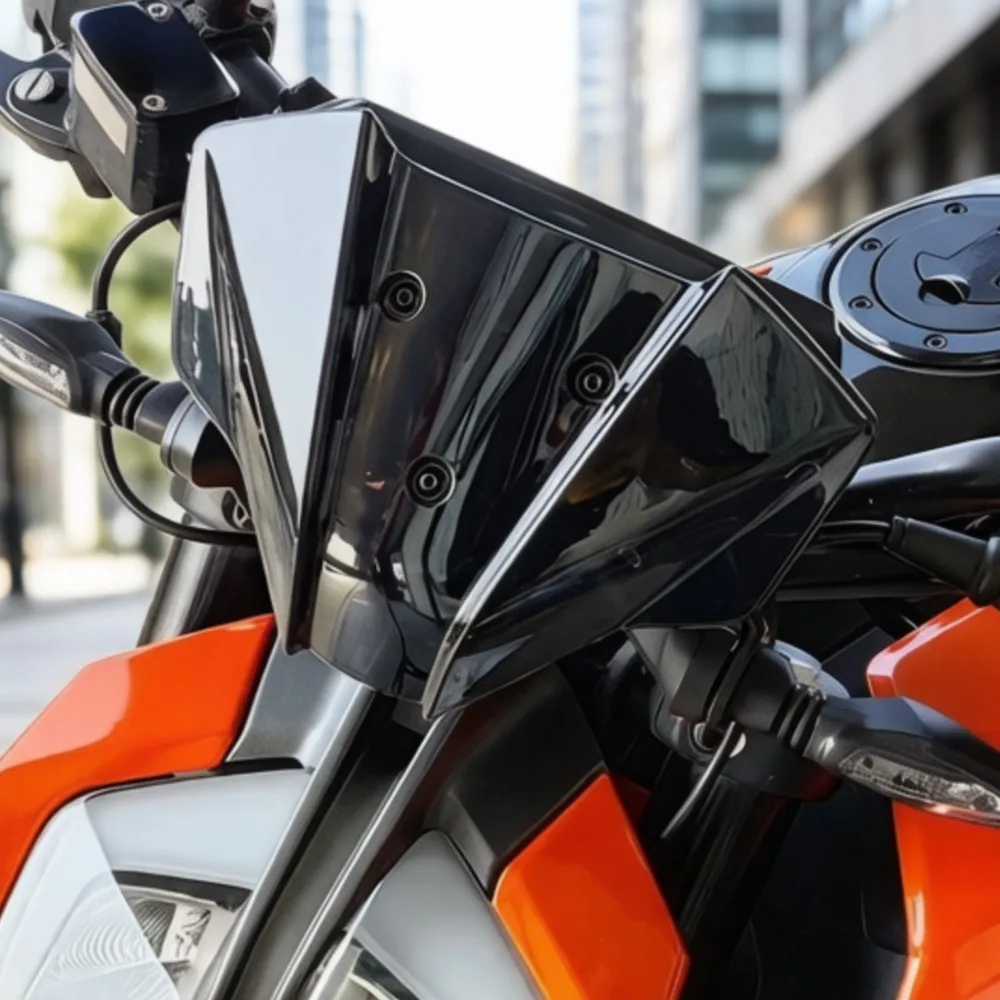 

2024 2025 For DUKE 125 250 390 Accessories Front Wind Deflectors Protector For DUKE390 DUKE250 DUKE125 Windshield Windscreen