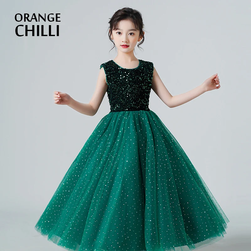robe-de-princesse-pour-enfants-robe-de-ceremonie-jupe-de-performance-de-piano-d'ete-de-luxe-leger-pour-filles-marque-orange-chili