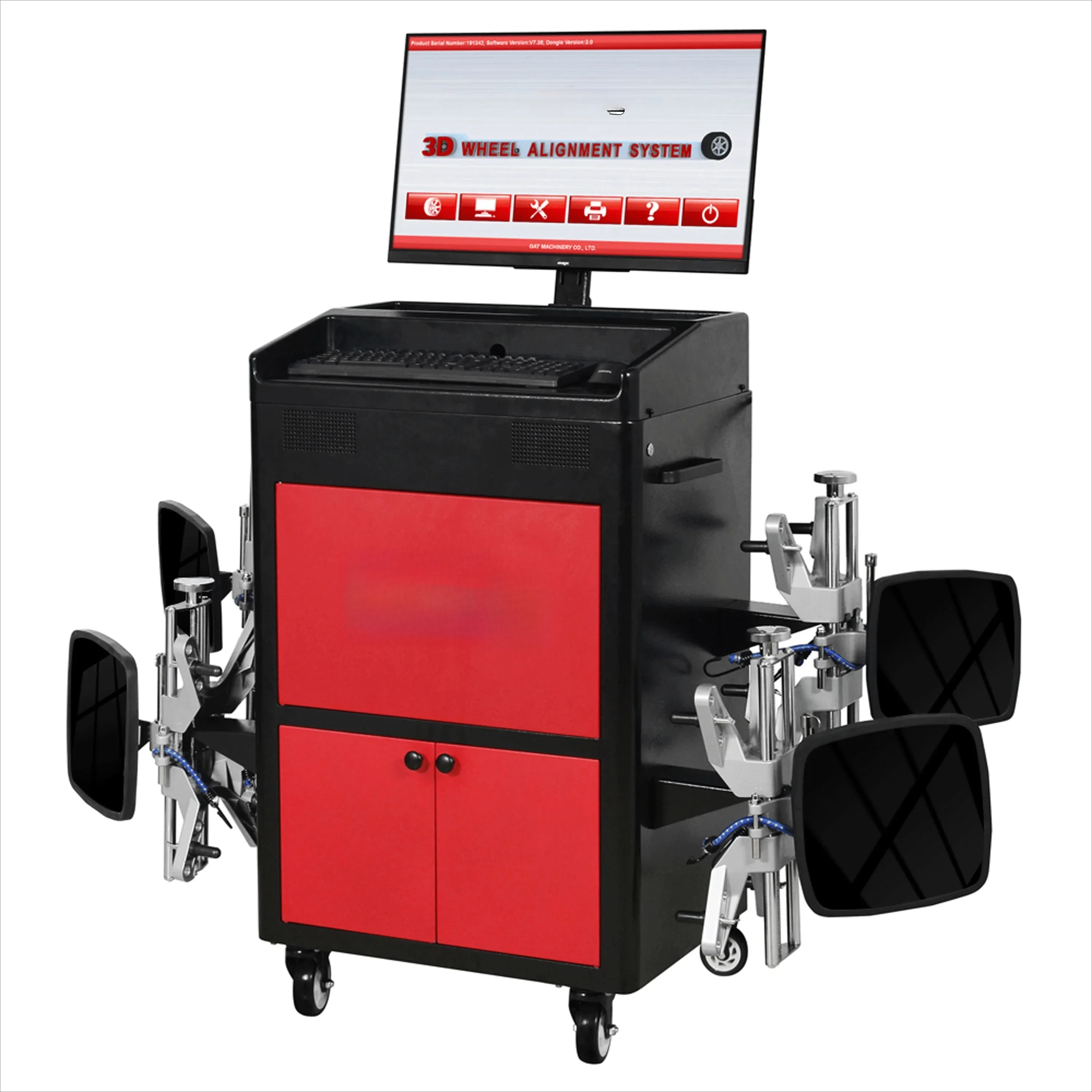 matic Auto Repair Car Wheel Alignment Machine with Computerized LCD Display Efficient Wheel Alignment Equipment