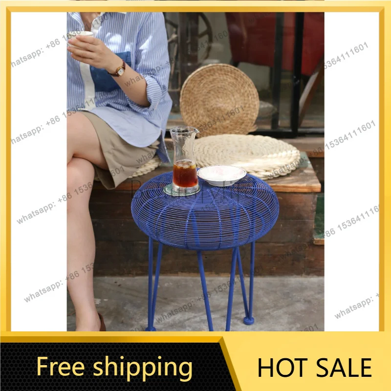 Zj. Design art sofa Nordic style modern metal craft edge few stools