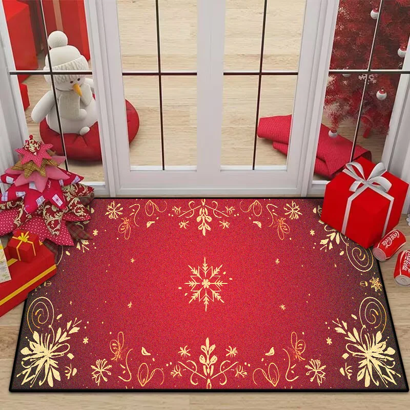 Red Carpet Living Room Christmas Large Size Rug Non-slip Coffee Tables Mat Home Decoration Bedroom Lounge Rug Tapis Salon 러그