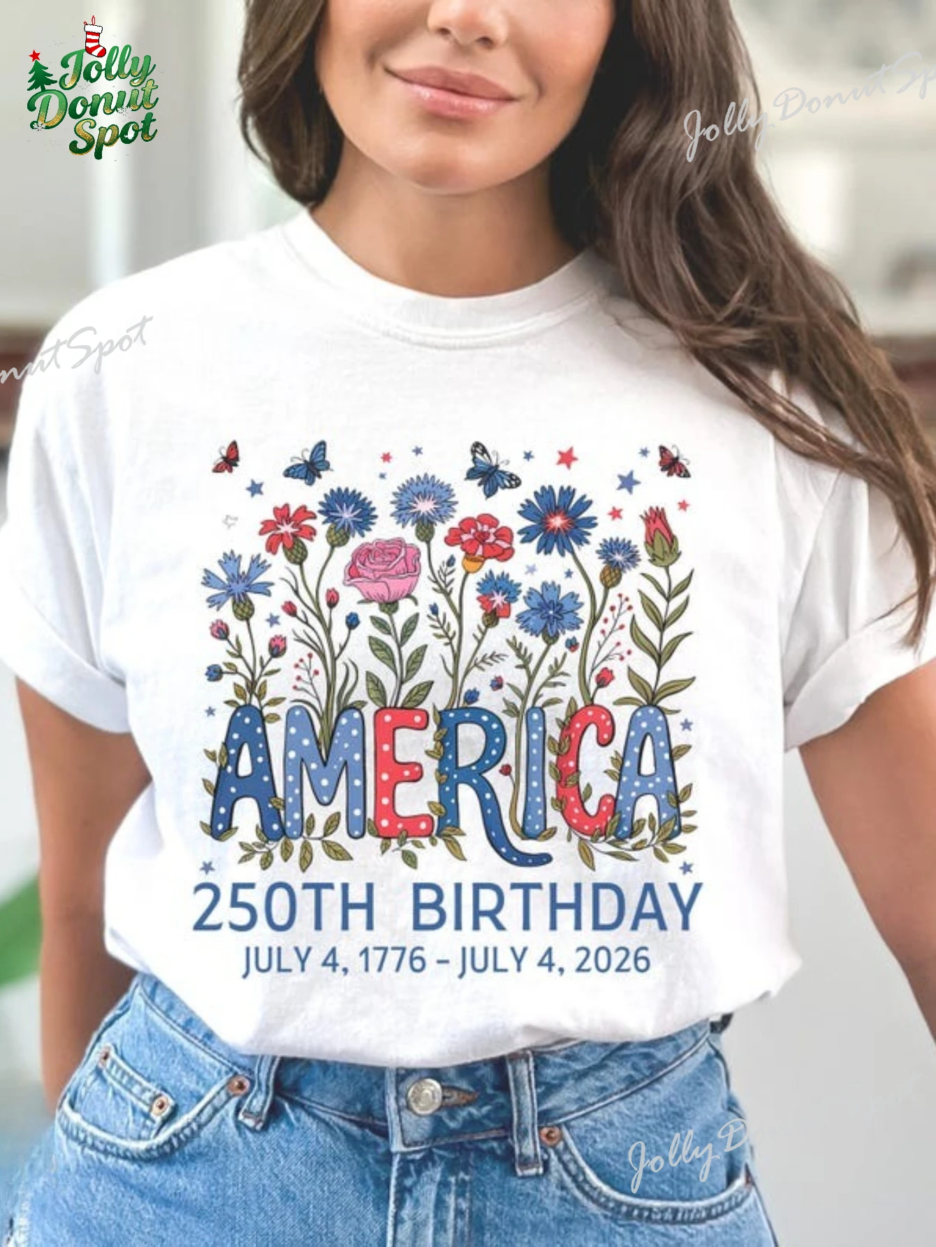 America 250th Birthday Shirt USA Semiquincentennial Tee 250 Years T-Shirt Comfortable Casual Wear Commemorative Gift for Family