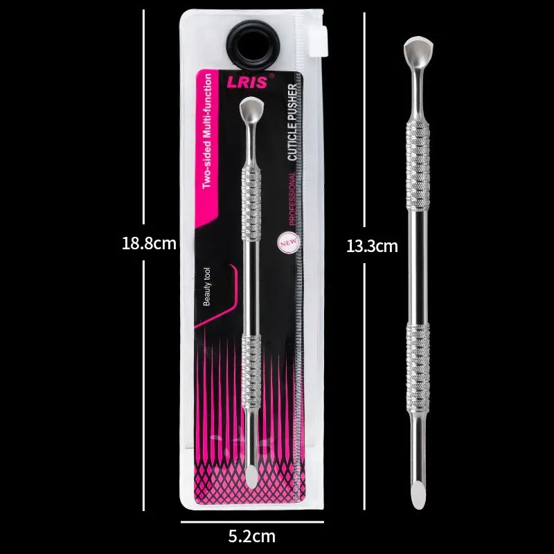 Nagelhauttrimmer aus Edelstahl, Nagelhautentferner für Nagelprodukte, Zehennägel, abgestorbene Haut, professionelle Pediküre-Werkzeuge