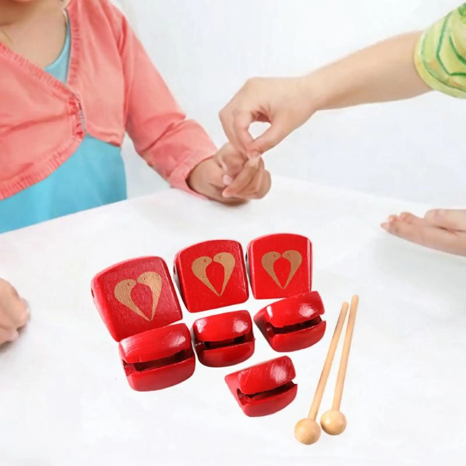 Musikinstrumente für Kleinkinder, Percussion-Spielzeug aus Holz, 7 Töne, Vorschul-Musik-Sets, motorische Fähigkeiten, Baby-Musikspielzeug für Kinder ab 3 Jahren