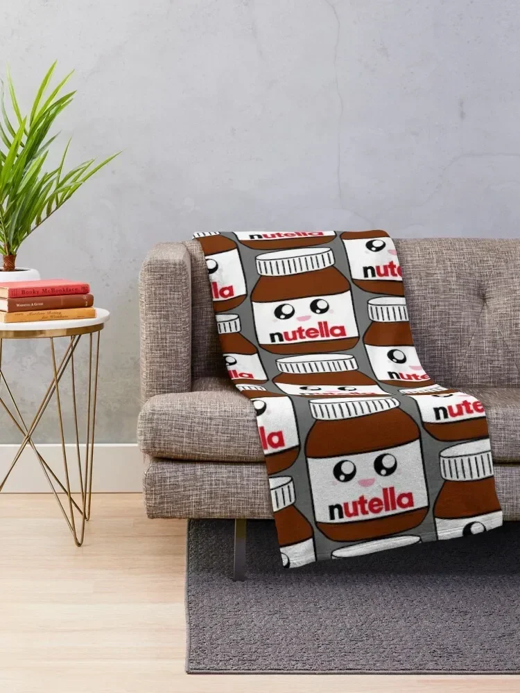 Nutella Throw Blanket Comforter Personalized Gift Nap Blankets