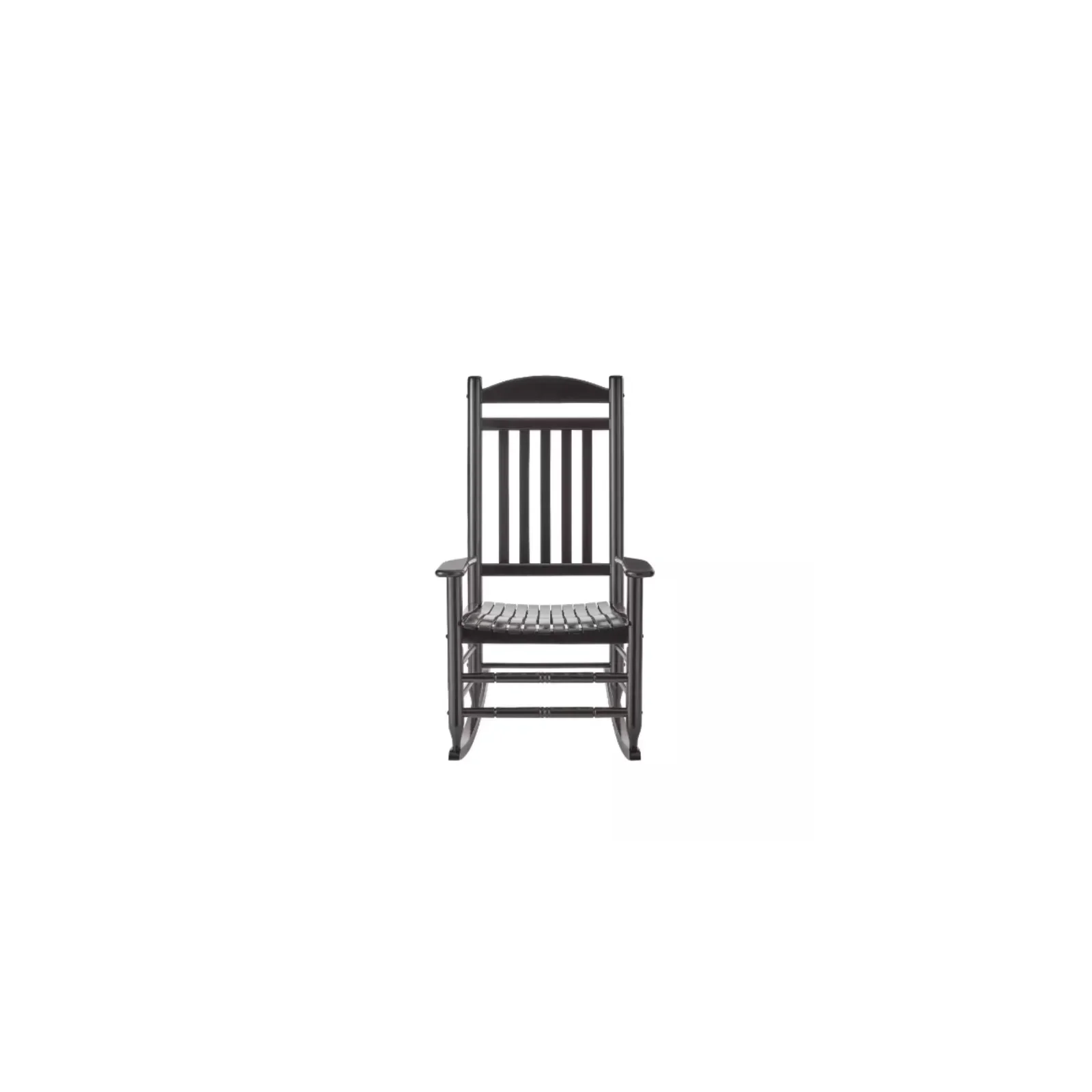 US Patio Black Wood Outdoor Rocking Chair