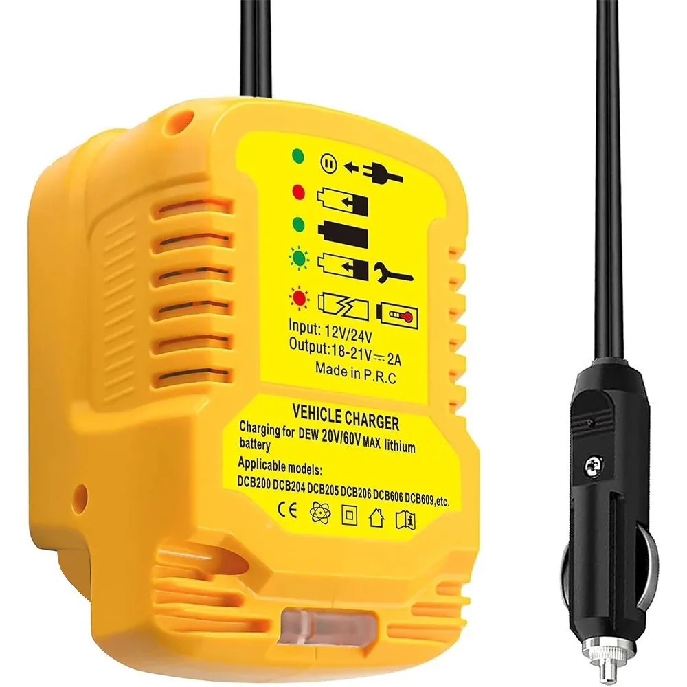

Li-ion Battery Mini Compact Car Charger for Dewalt 18V Lithium Ion Battery DCB203 DCB204 DCB200 DCB201 DCB206 DCB180 DCB181