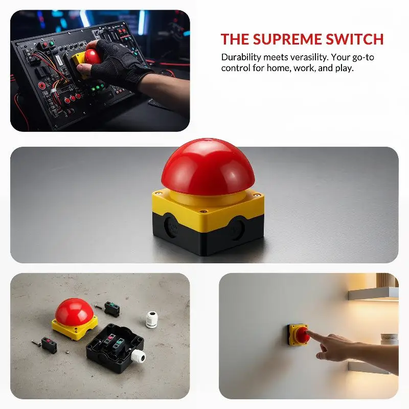 Industrial ENMG Safety Emergency Stop Button Switch for Reliable Hand and Foot Control