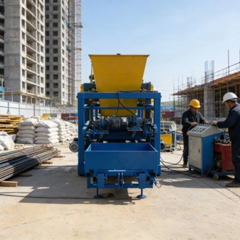 Semi Auto Mud Brick Making Machine Small Scale Adobe Brick Machine for Individual Use