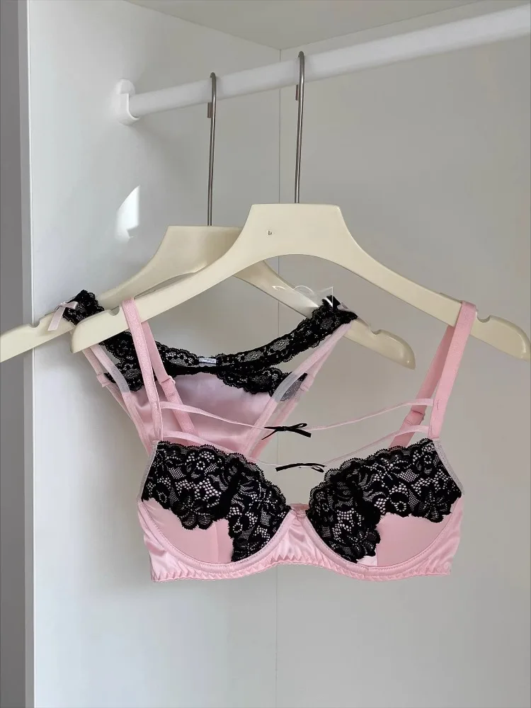 YEMOMO Teen Girl Push Up Bras Sexy Lace Underwire Bra for Small Bust Gathering… - Image 3