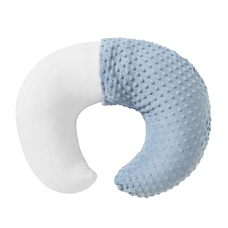 Breastfeeding Pillow for Pregnant Women Soft and Breathable Solid Color Backing Support Nursing Cushion Baby Feeding Pillow