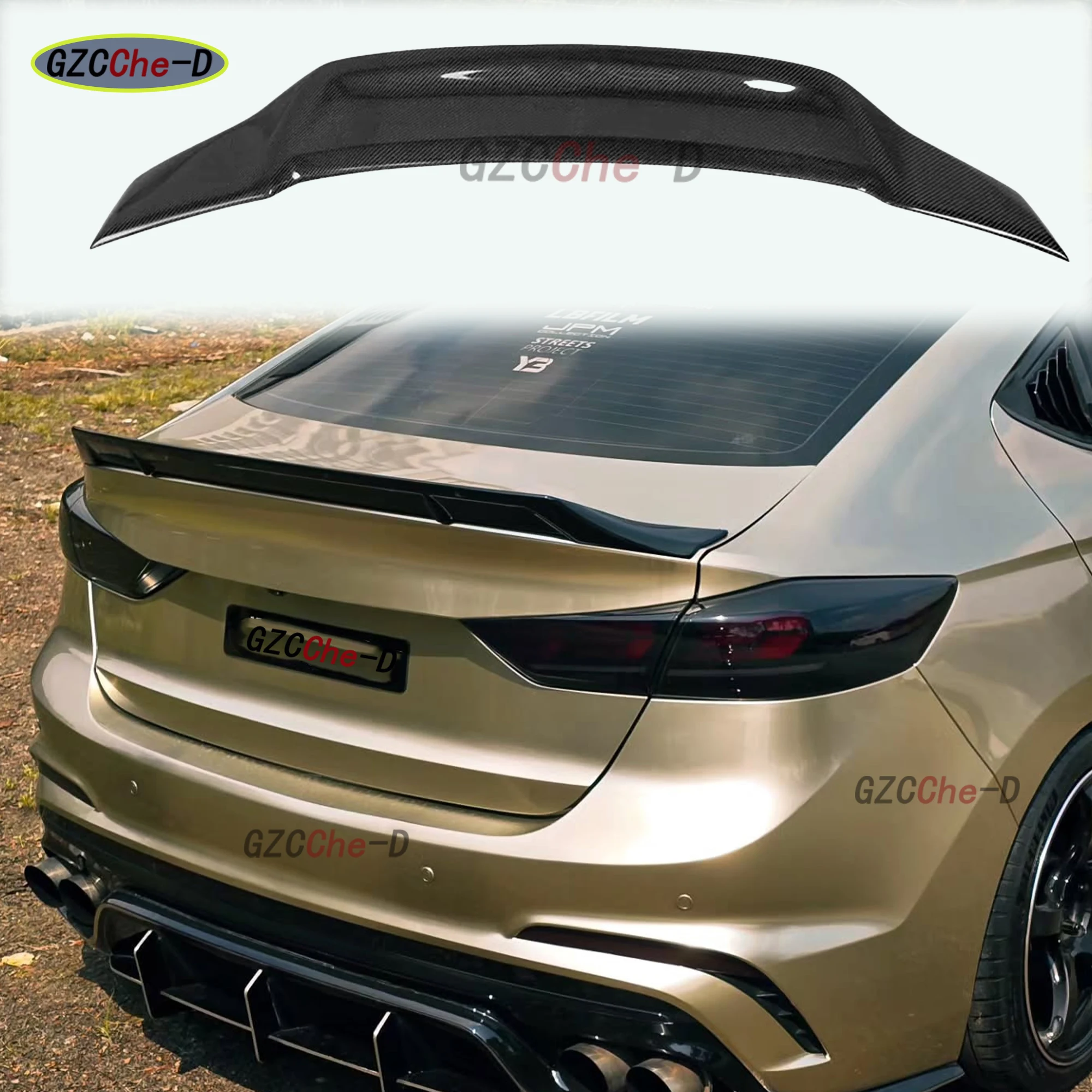 Modern Elantra 2017-2020 high-quality ABS material rear spoiler R model trunk lid rear wing sport edition decorative accessories